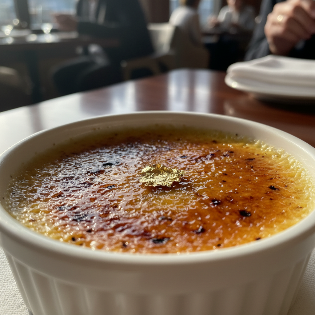 Gold Leaf Crème Brûlée